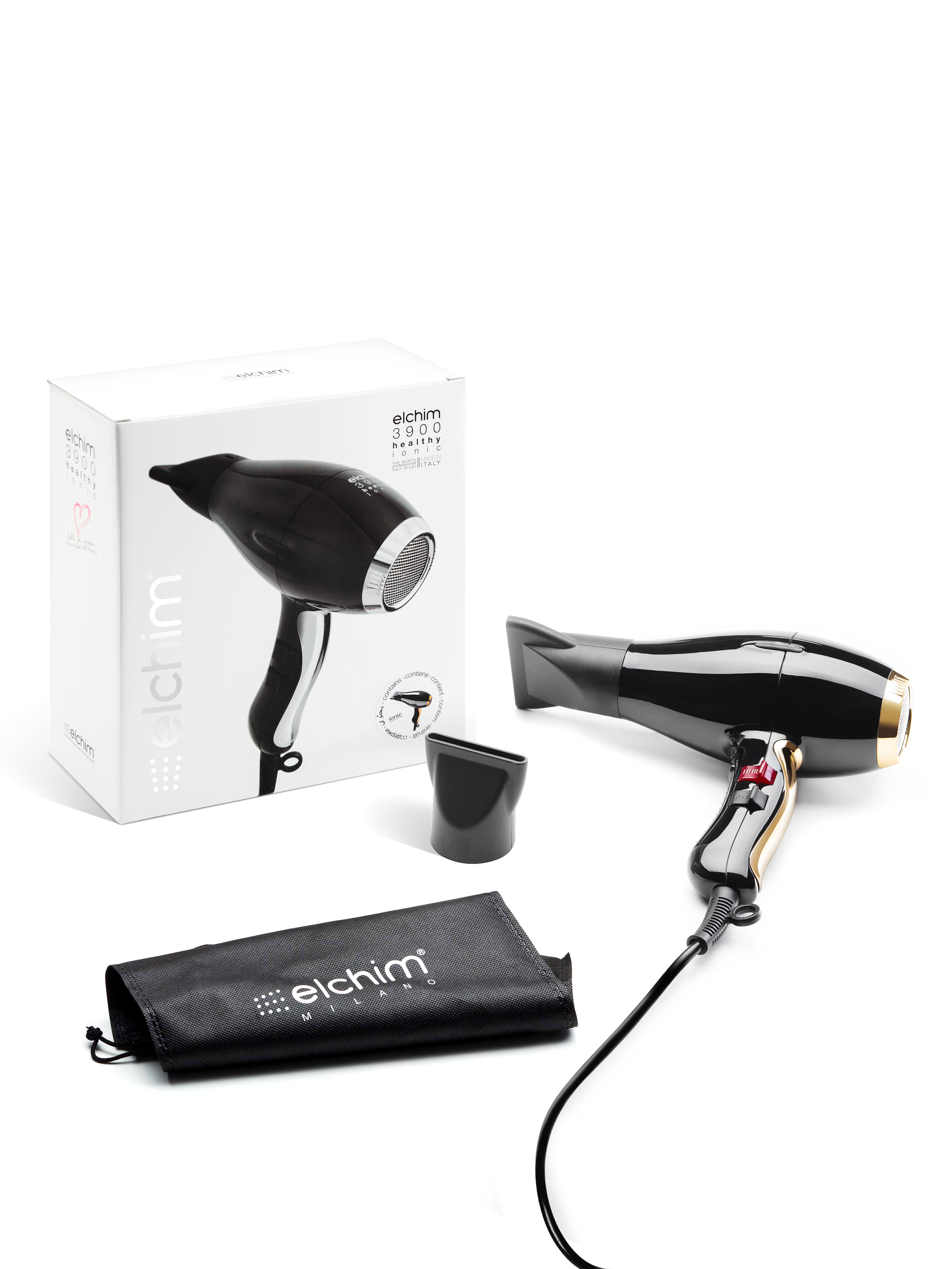 3900 Healthy Ionic: Phon Professionale Potente Elchim